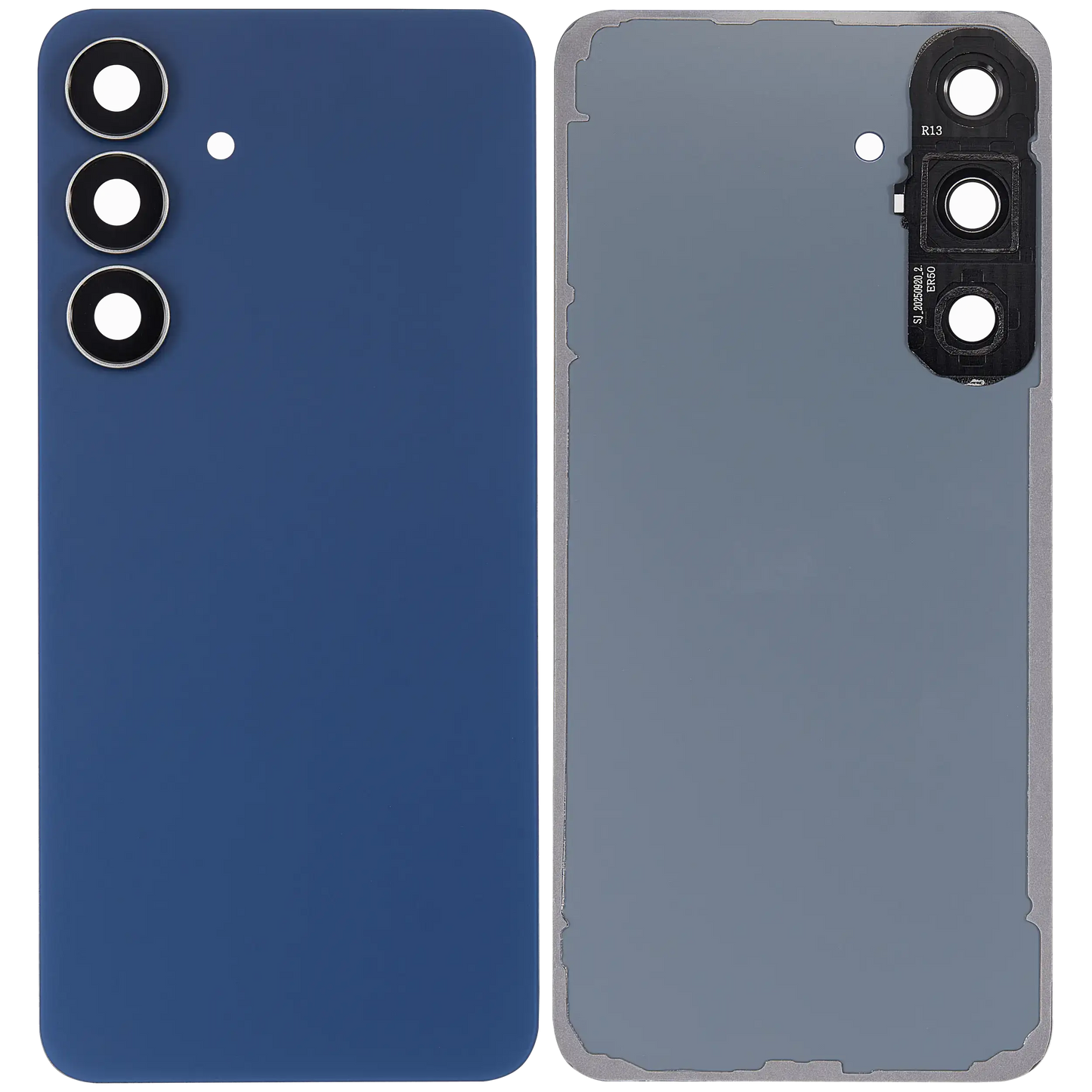 Back Cover Glass With Camera Lens For Samsung Galaxy S25 FE (No Logo) (Aftermarket Plus) (Navy)