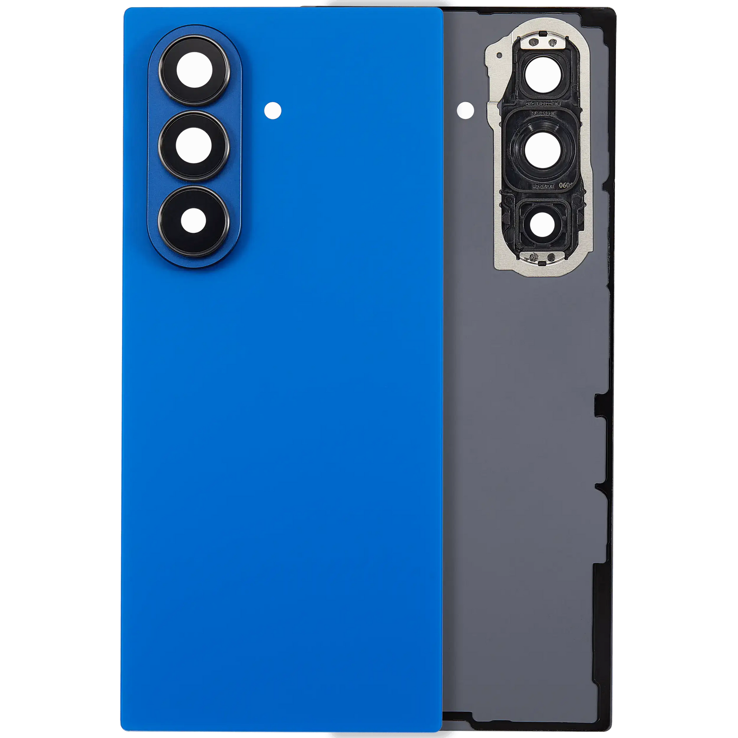 Back Cover Glass With Camera Lens For Samsung Galaxy Z Fold 7 5G (F966) (No Logo) (Aftermarket Plus) (Blue Shadow)