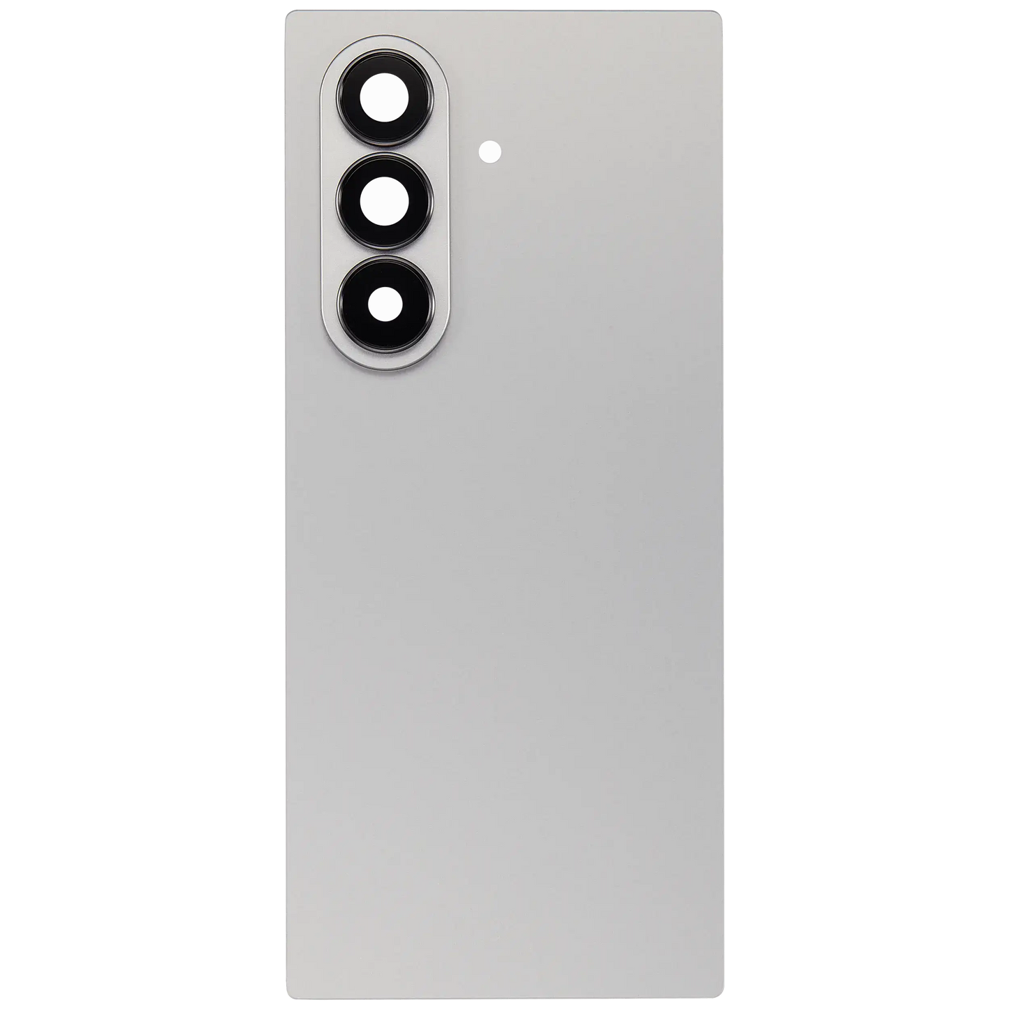 Back Cover Glass With Camera Lens For Samsung Galaxy Z Fold 7 5G (F966) (No Logo) (Aftermarket Plus) (Silver Shadow)