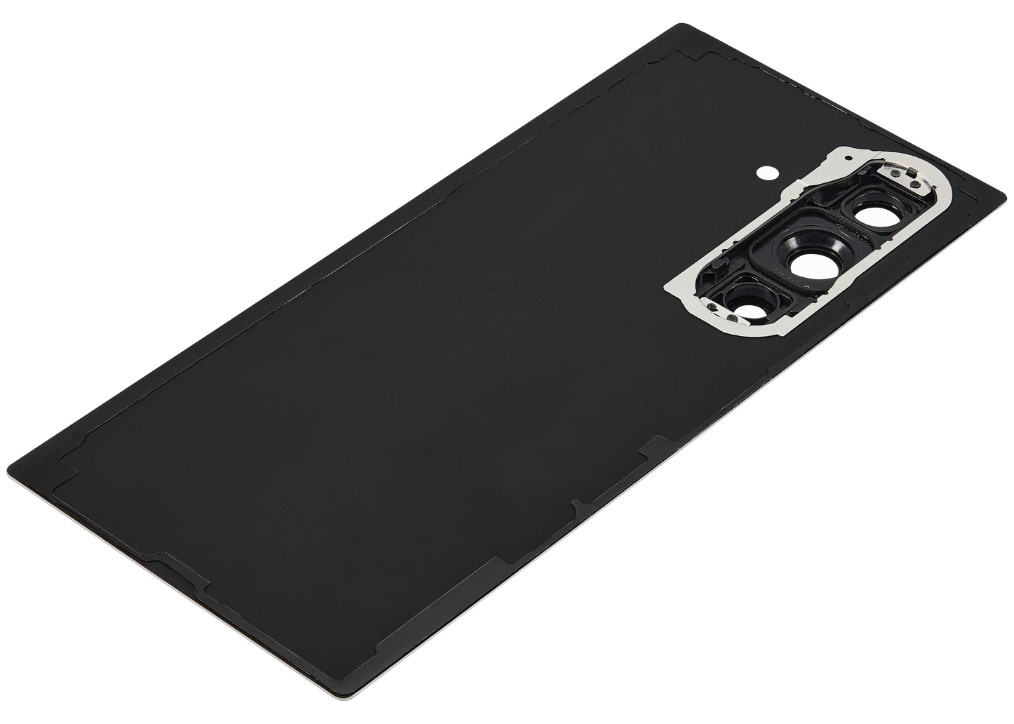 Back Cover Glass With Camera Lens For Samsung Galaxy Z Fold 7 5G (F966) (No Logo) (Aftermarket Plus) (Silver Shadow)