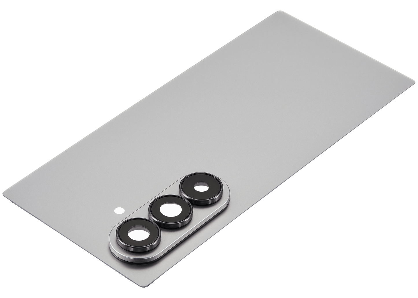 Back Cover Glass With Camera Lens For Samsung Galaxy Z Fold 7 5G (F966) (No Logo) (Aftermarket Plus) (Silver Shadow)