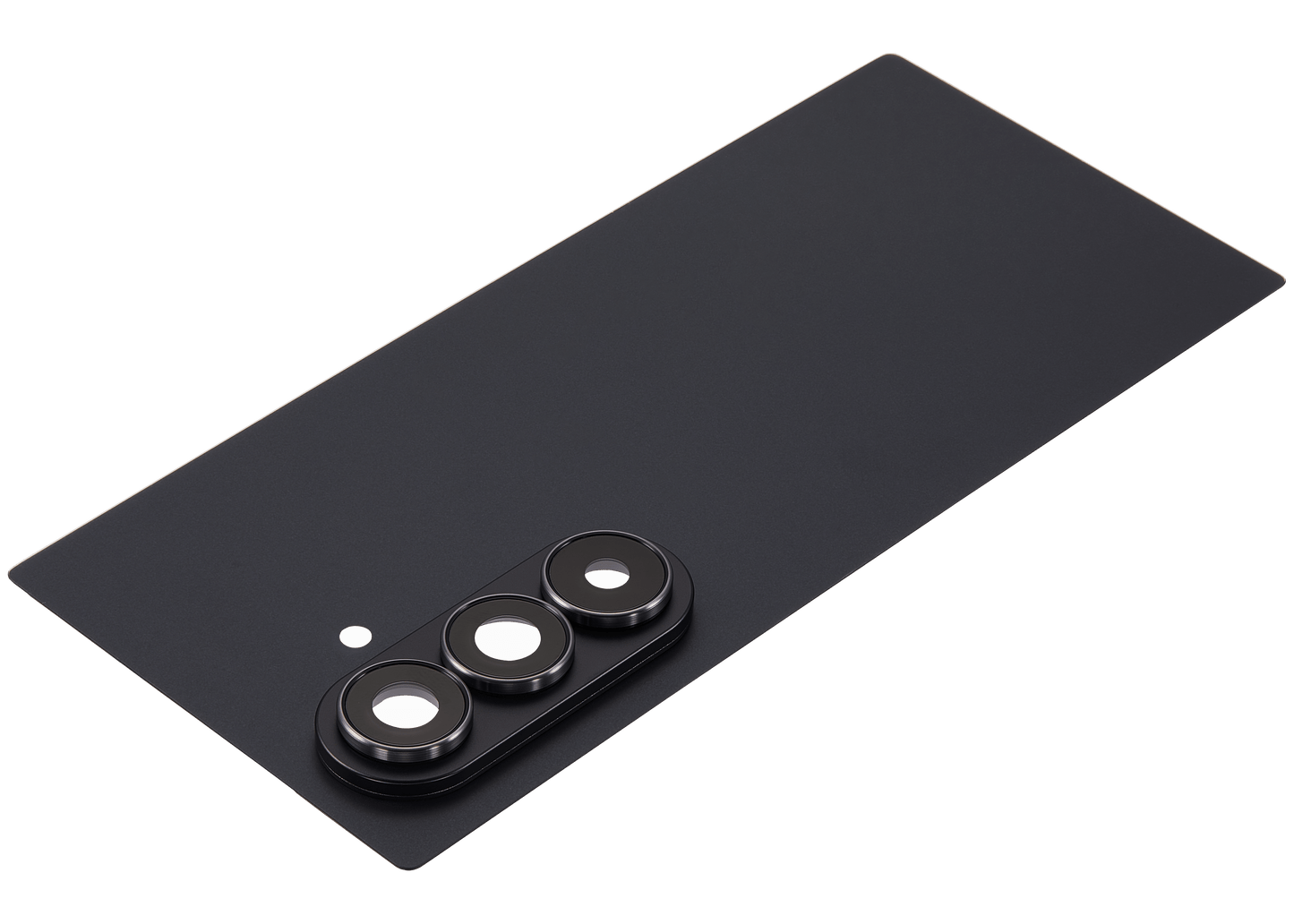 Back Cover Glass With Camera Lens For Samsung Galaxy Z Fold 7 5G (F966) (No Logo) (Aftermarket Plus) (Jet Black)