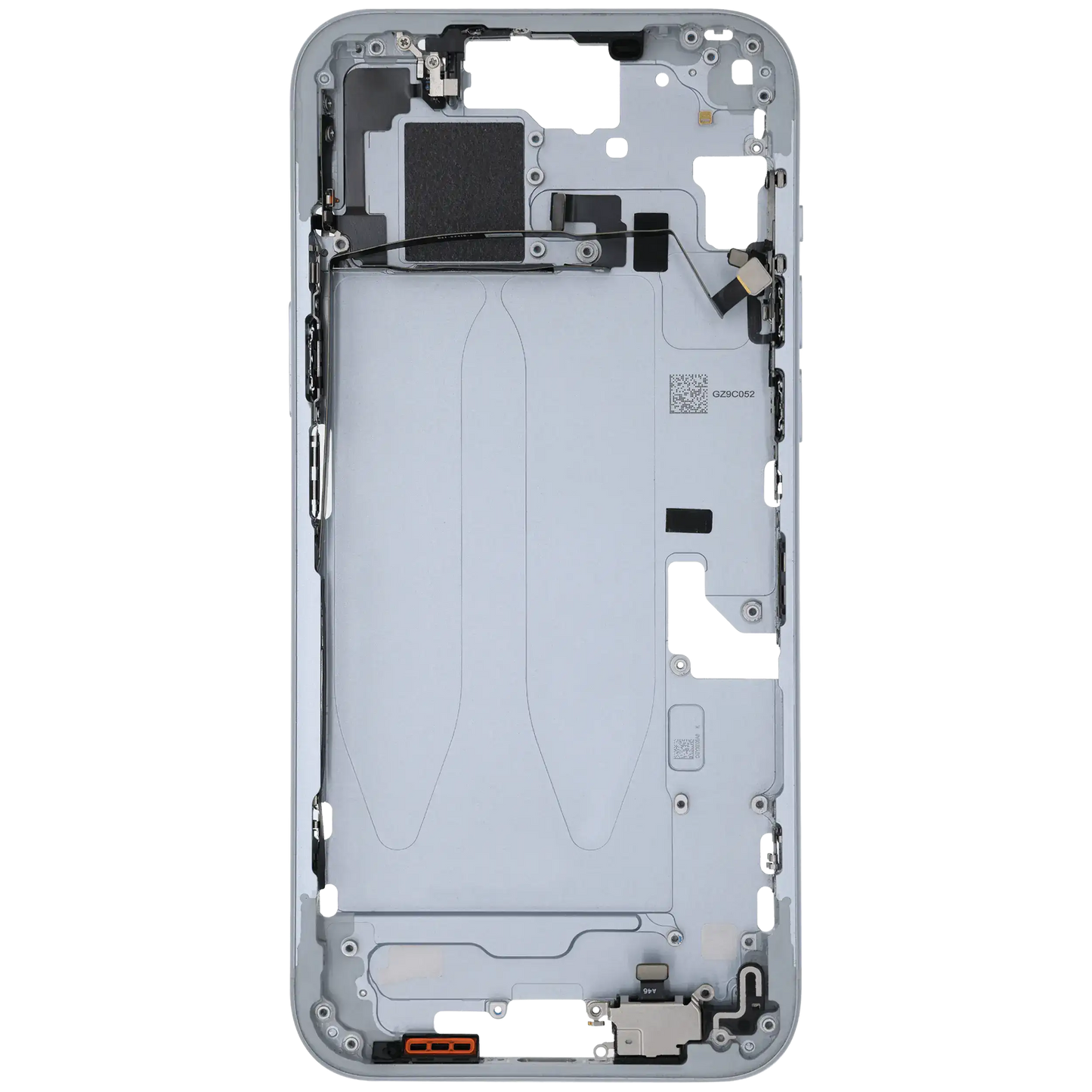 Mid-Frame Housing W/ Small Parts For iPhone 15 Plus (US Version) (Used OEM Pull: Grade A) (Blue)