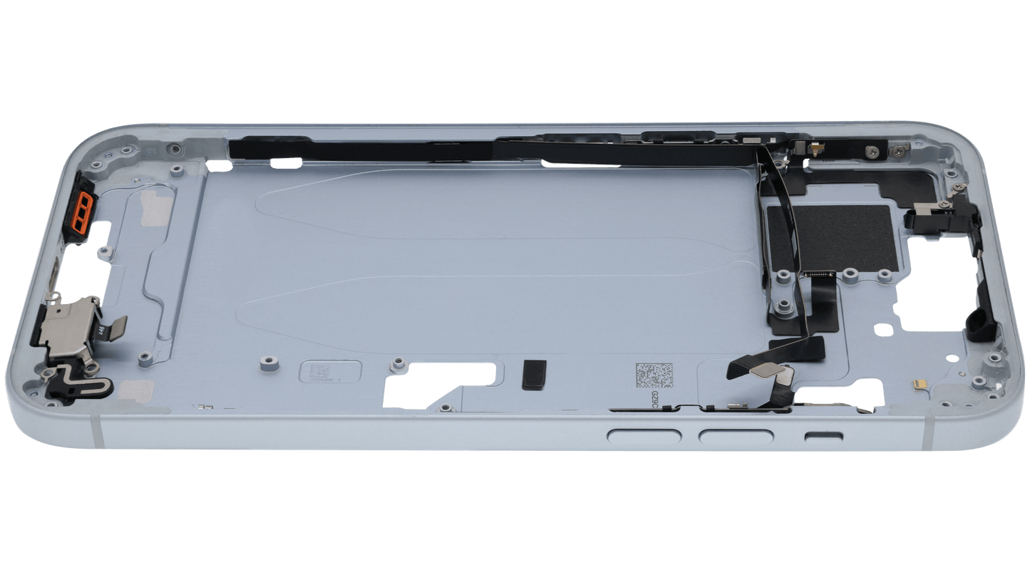 Mid-Frame Housing W/ Small Parts For iPhone 15 Plus (US Version) (Used OEM Pull: Grade A) (Blue)