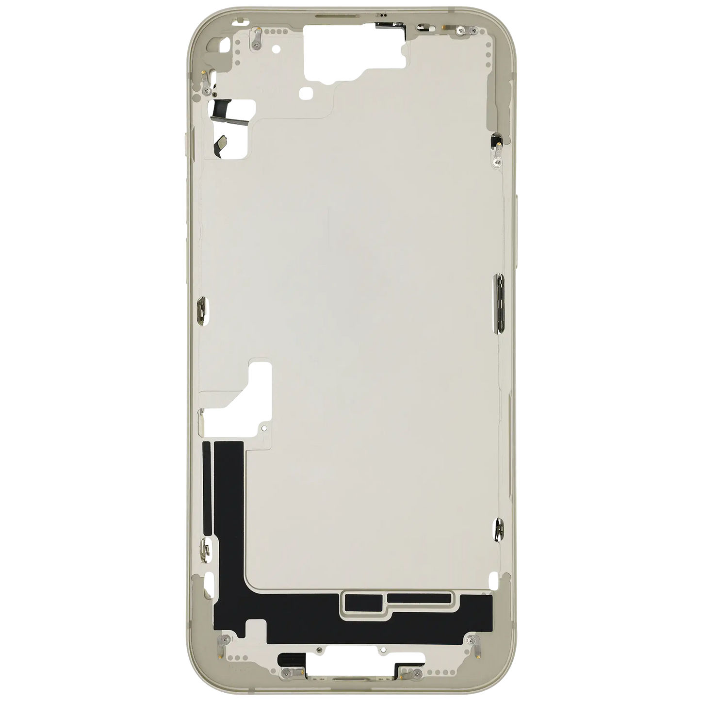 Mid-Frame Housing W/ Small Parts For iPhone 15 Plus (US Version) (Used OEM Pull: Grade A) (Yellow)