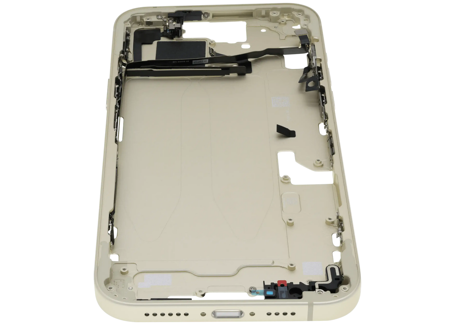 Mid-Frame Housing W/ Small Parts For iPhone 15 Plus (US Version) (Used OEM Pull: Grade A) (Yellow)