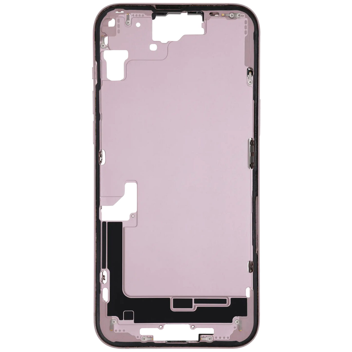 Mid-Frame Housing W/ Small Parts For iPhone 15 Plus (US Version) (Used OEM Pull: Grade A) (Pink)