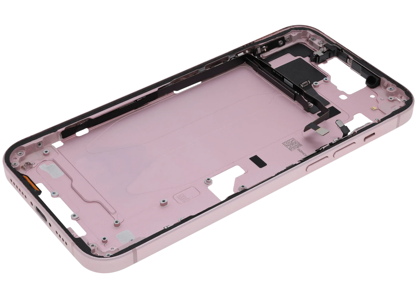Mid-Frame Housing W/ Small Parts For iPhone 15 Plus (US Version) (Used OEM Pull: Grade A) (Pink)