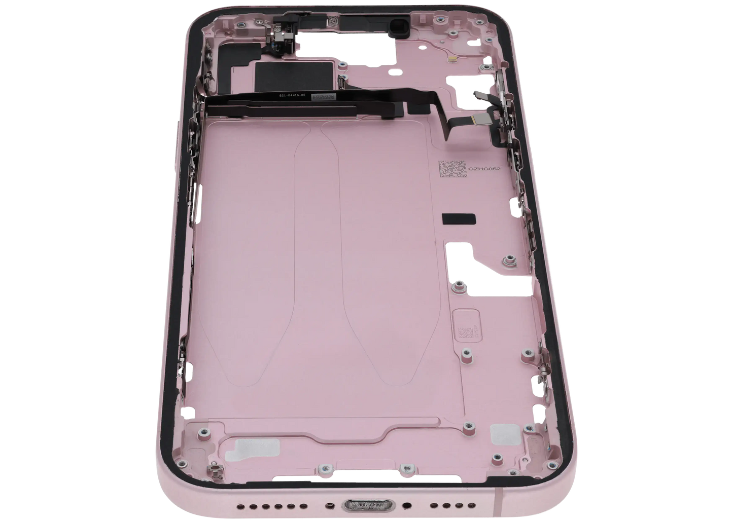Mid-Frame Housing W/ Small Parts For iPhone 15 Plus (US Version) (Used OEM Pull: Grade A) (Pink)