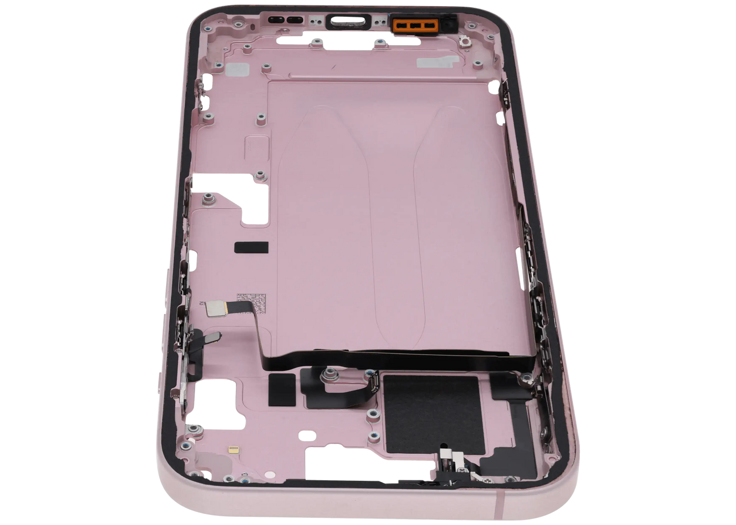 Mid-Frame Housing W/ Small Parts For iPhone 15 Plus (US Version) (Used OEM Pull: Grade A) (Pink)