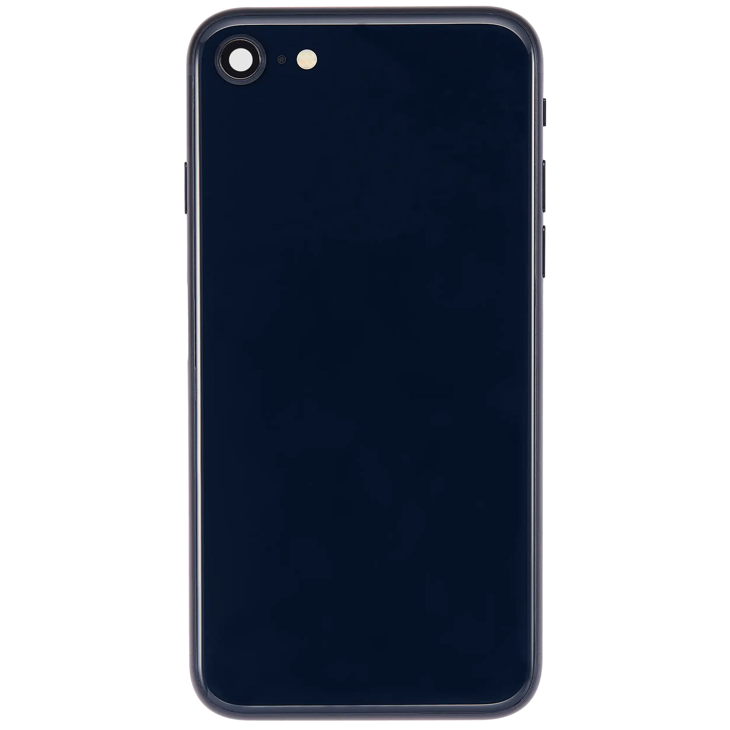 Back Housing W/ Charging Port Flex and Small Components Pre-Installed For iPhone SE (2022) (Used OEM Pull: Grade A) (Midnight)