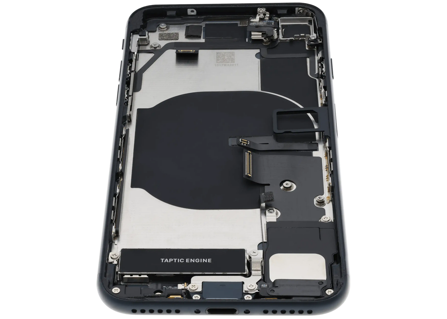 Back Housing W/ Charging Port Flex and Small Components Pre-Installed For iPhone SE (2022) (Used OEM Pull: Grade A) (Midnight)