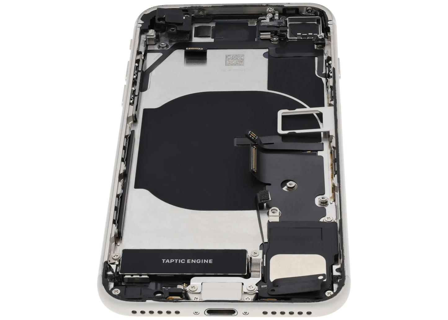 Back Housing W/ Charging Port Flex and Small Components Pre-Installed For iPhone SE (2022) (Used OEM Pull: Grade B) (Starlight)