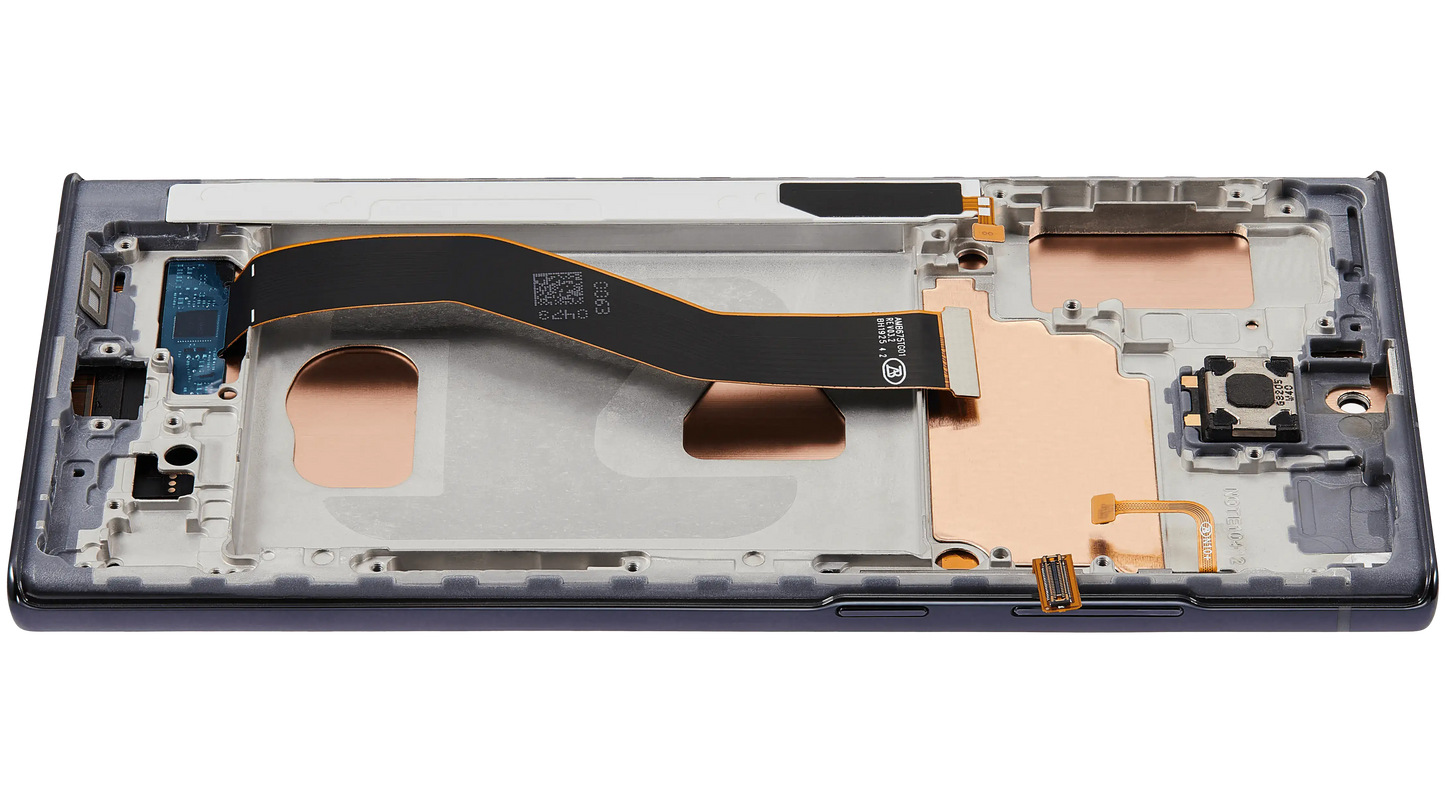 LCD Assembly With Frame (Without Fingerprint Sensor) For Samsung Galaxy Note 10 Plus (Aftermarket Plus: Incell) (Aura Black)