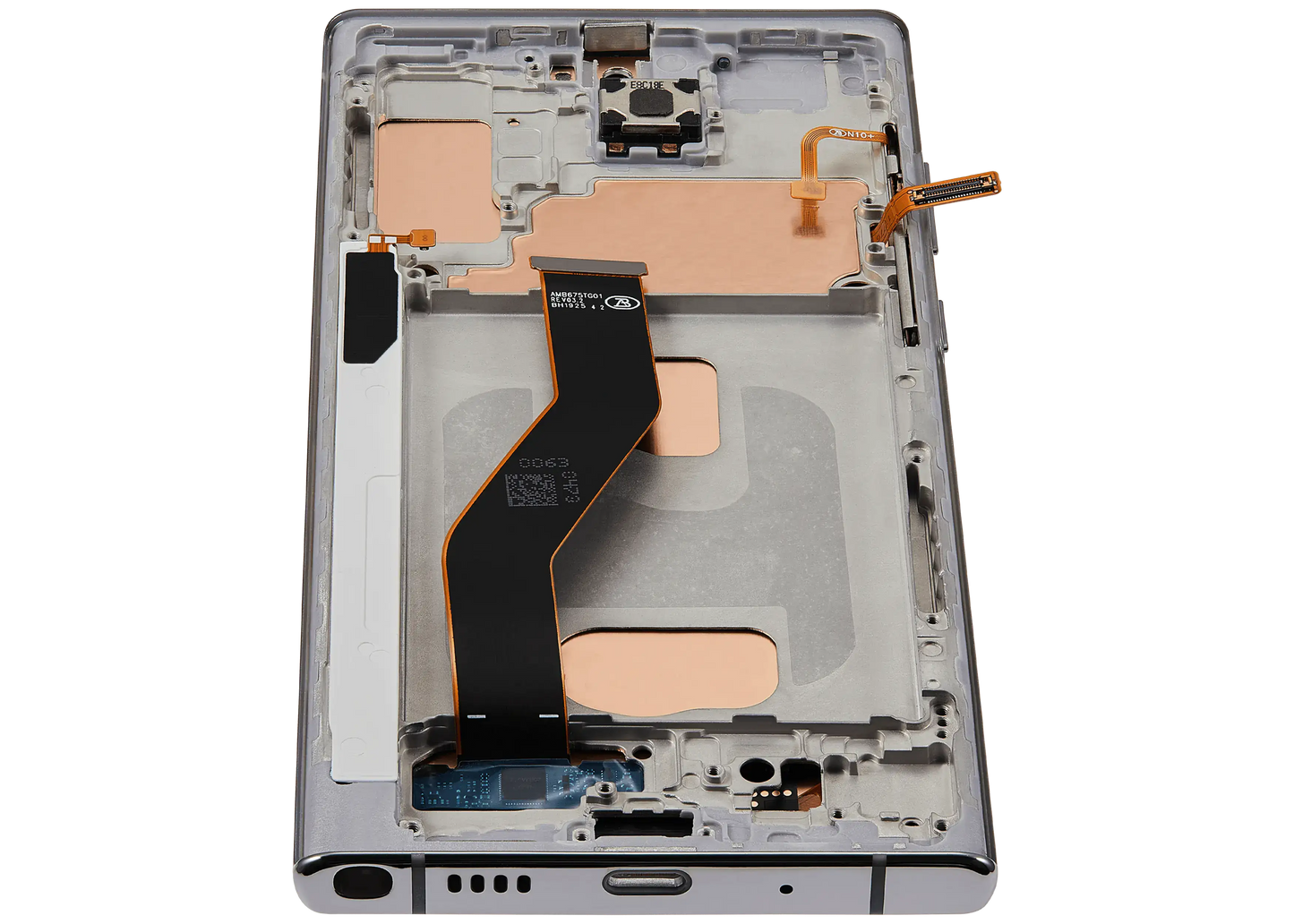 LCD Assembly With Frame (Without Fingerprint Sensor) For Samsung Galaxy Note 10 Plus (Aftermarket Plus: Incell) (Aura White)