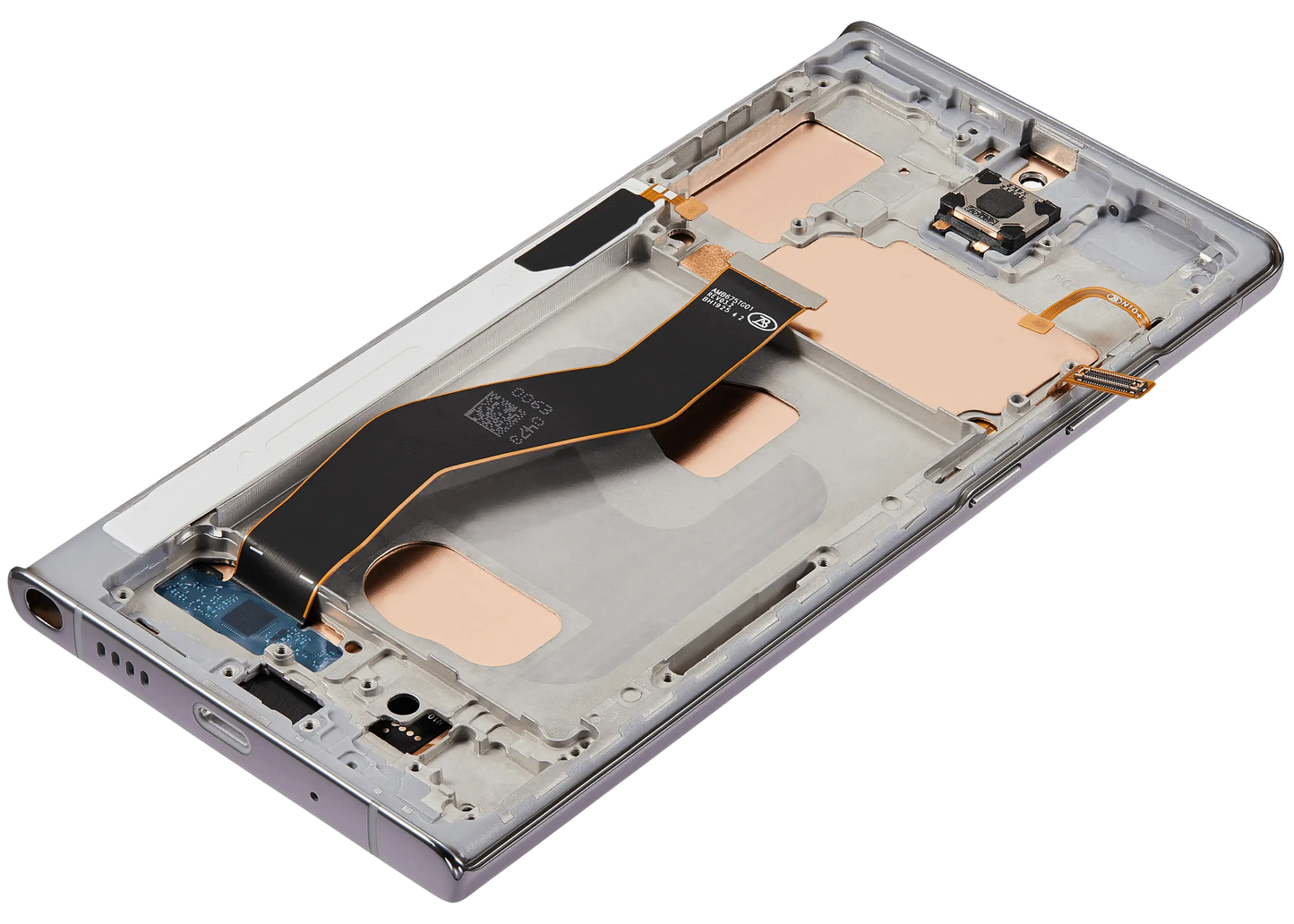 LCD Assembly With Frame (Without Fingerprint Sensor) For Samsung Galaxy Note 10 Plus (Aftermarket Plus: Incell) (Aura Glow / Silver)