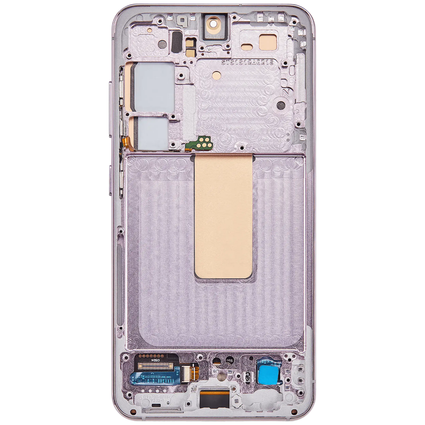 OLED Assembly With Frame For Samsung Galaxy S23 5G (US & International) (Aftermarket Plus) (Pink / Lavender)