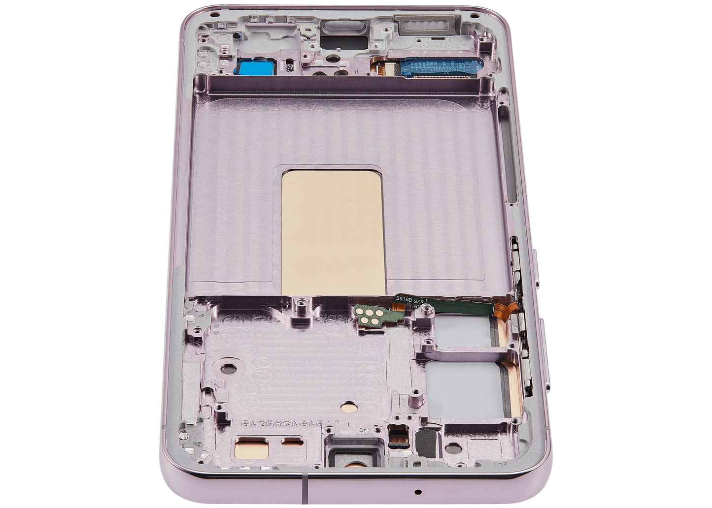 OLED Assembly With Frame For Samsung Galaxy S23 5G (US & International) (Aftermarket Plus) (Pink / Lavender)