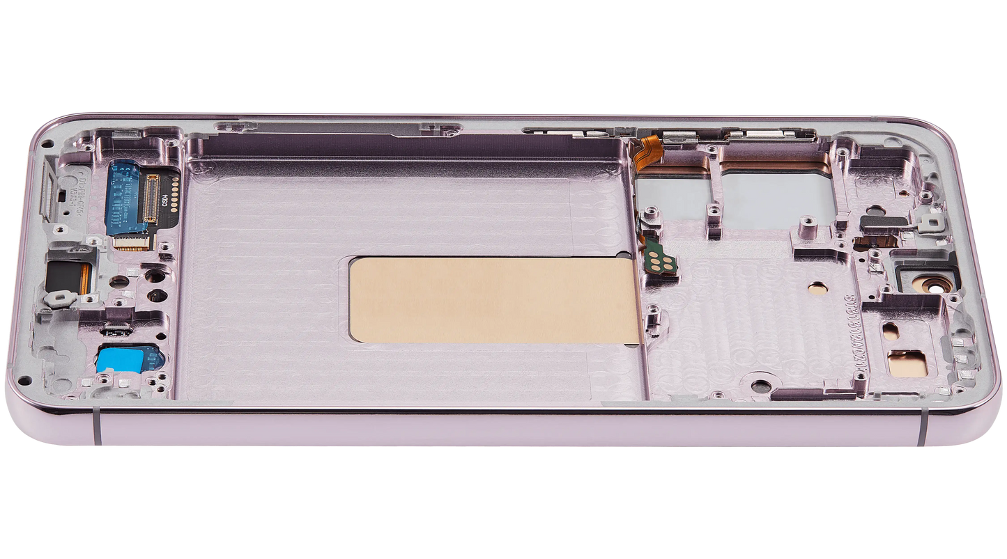 OLED Assembly With Frame For Samsung Galaxy S23 5G (US & International) (Aftermarket Plus) (Pink / Lavender)