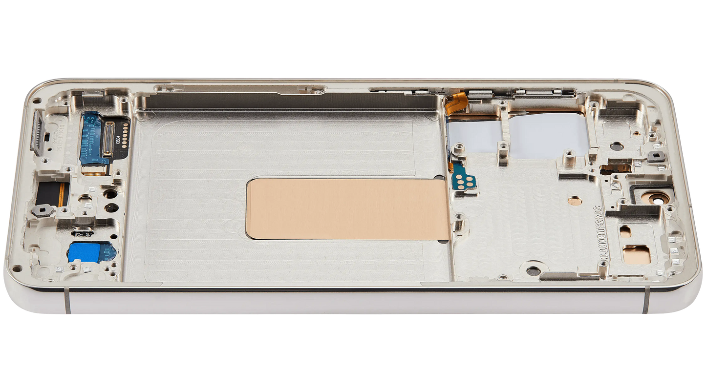 OLED Assembly With Frame For Samsung Galaxy S23 5G (US & International) (Aftermarket Plus) (Cream)