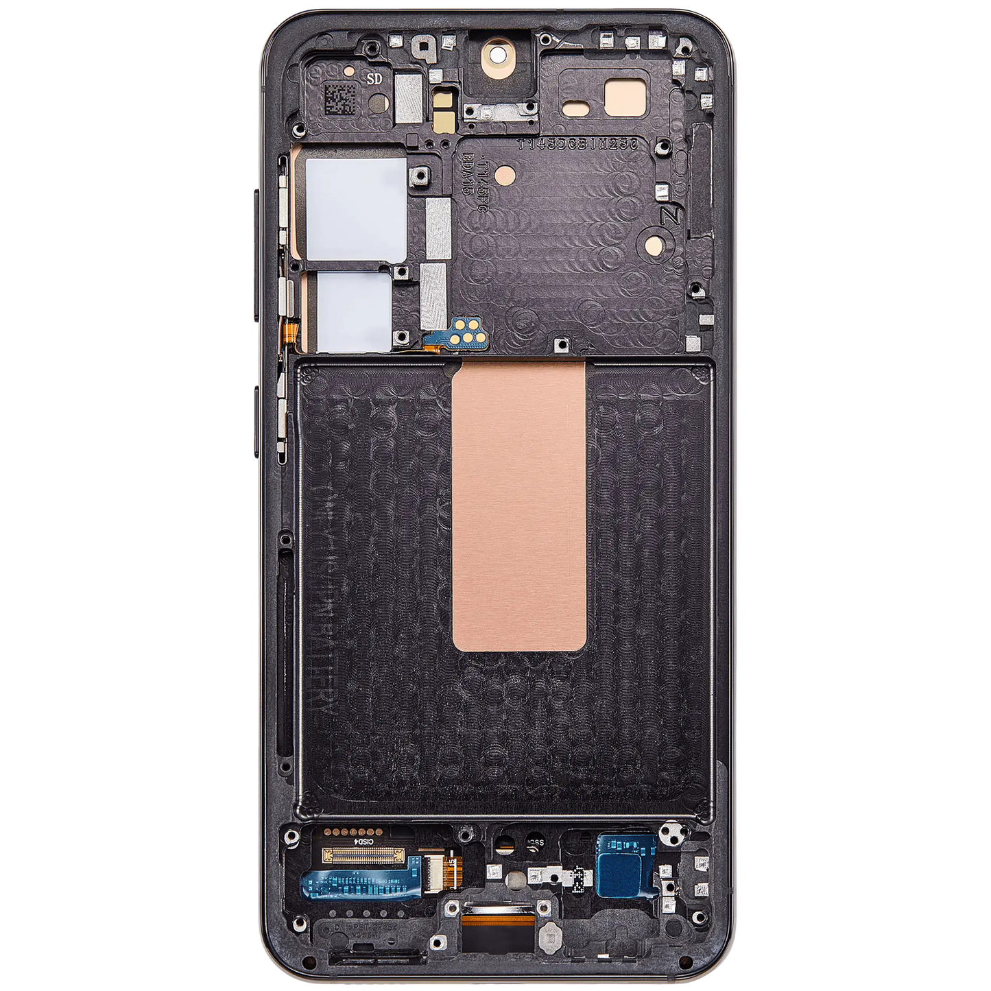 OLED Assembly With Frame For Samsung Galaxy S23 5G (US & International) (Aftermarket Plus) (Phantom Black)