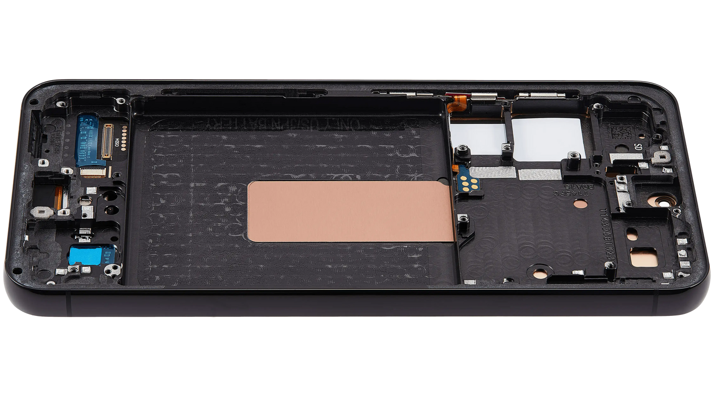 OLED Assembly With Frame For Samsung Galaxy S23 5G (US & International) (Aftermarket Plus) (Phantom Black)
