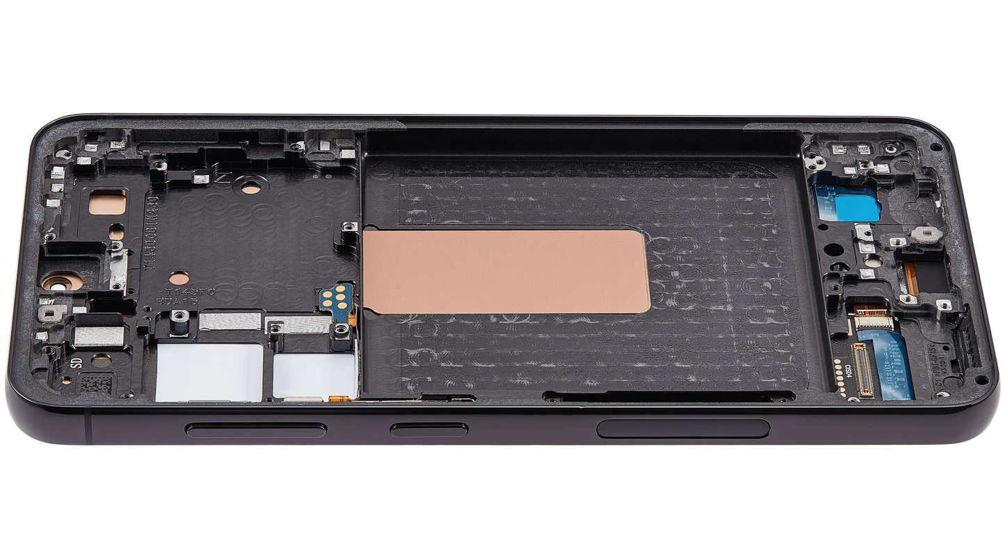 OLED Assembly With Frame For Samsung Galaxy S23 5G (US & International) (Aftermarket Plus) (Phantom Black)