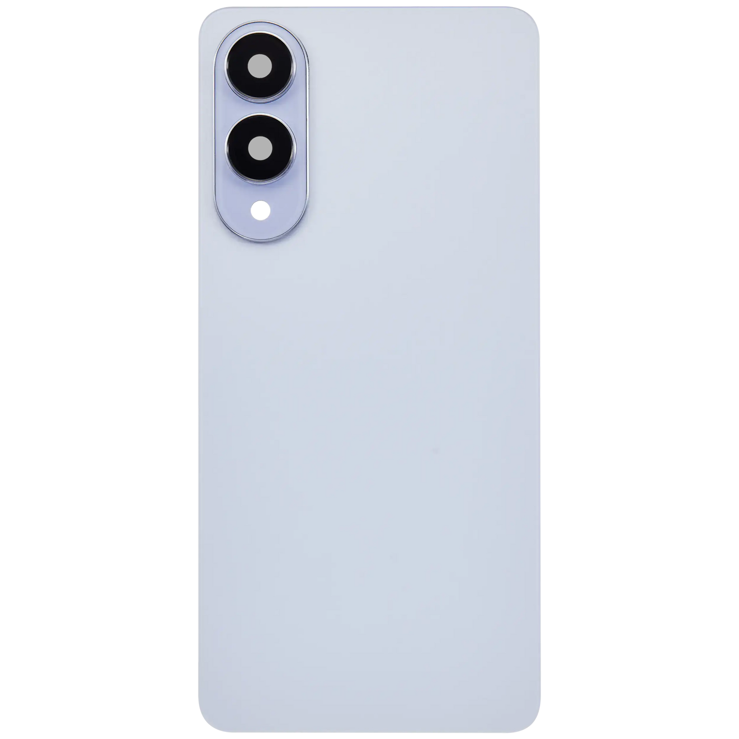 Back Cover Glass With Camera Lens For Samsung Galaxy S25 Edge (No Logo) (Aftermarket Plus) (Titanium Icyblue)