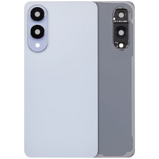 Back Cover Glass With Camera Lens For Samsung Galaxy S25 Edge (No Logo) (Aftermarket Plus) (Titanium Icyblue)
