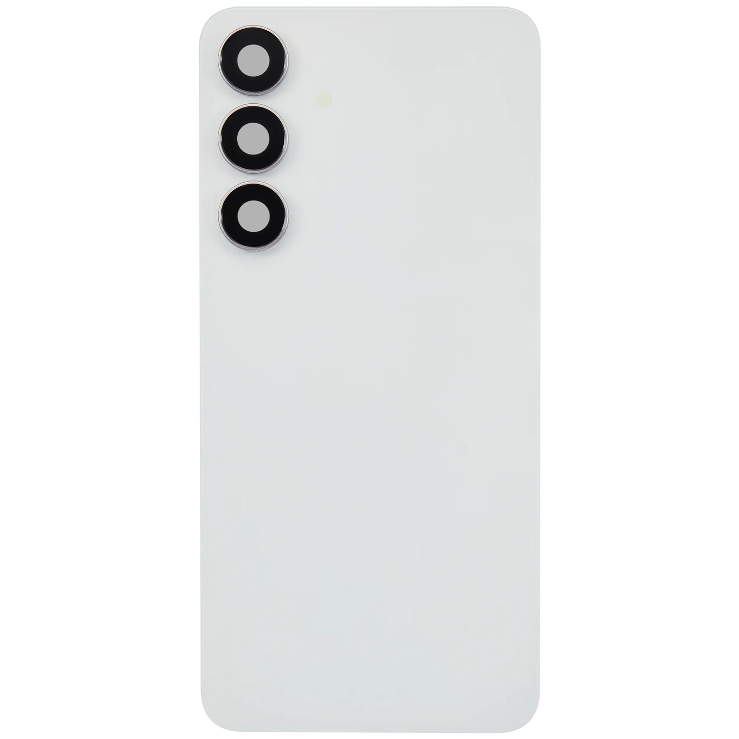 Back Cover Glass With Camera Lens For Samsung Galaxy S25 FE (No Logo) (Aftermarket Plus) (White)