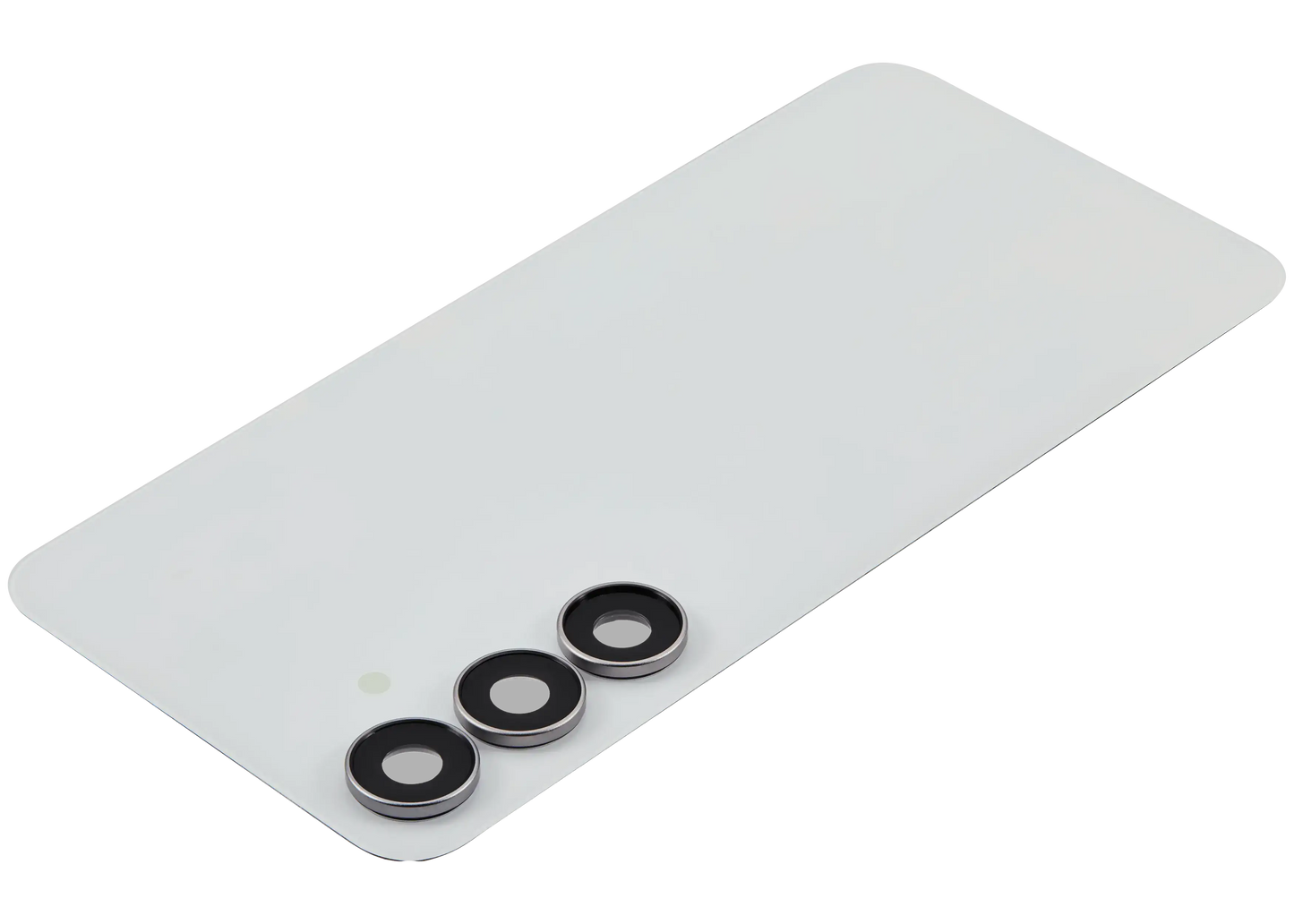 Back Cover Glass With Camera Lens For Samsung Galaxy S25 FE (No Logo) (Aftermarket Plus) (White)