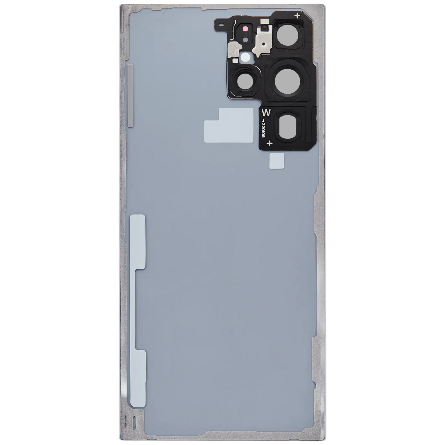 Back Cover Glass With Camera Lens For Samsung Galaxy S22 Ultra 5G (No Logo) (Aftermarket Plus) (Sky Blue)