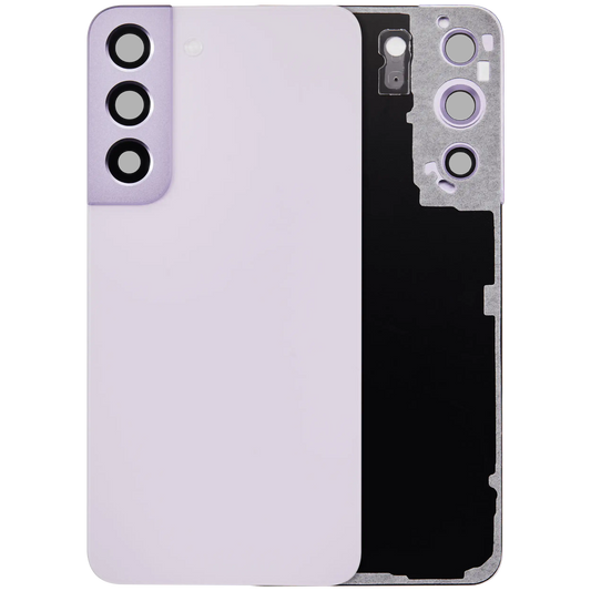 Back Cover Glass With Camera Lens For Samsung Galaxy S22 5G (No Logo) (Aftermarket Plus) (Bora Purple)