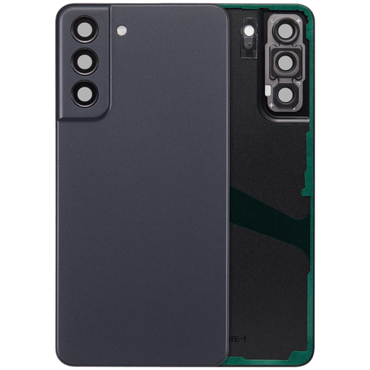 Back Cover Glass With Camera Lens For Samsung Galaxy S21 FE 5G (No Logo) (Aftermarket Plus) (Graphite)