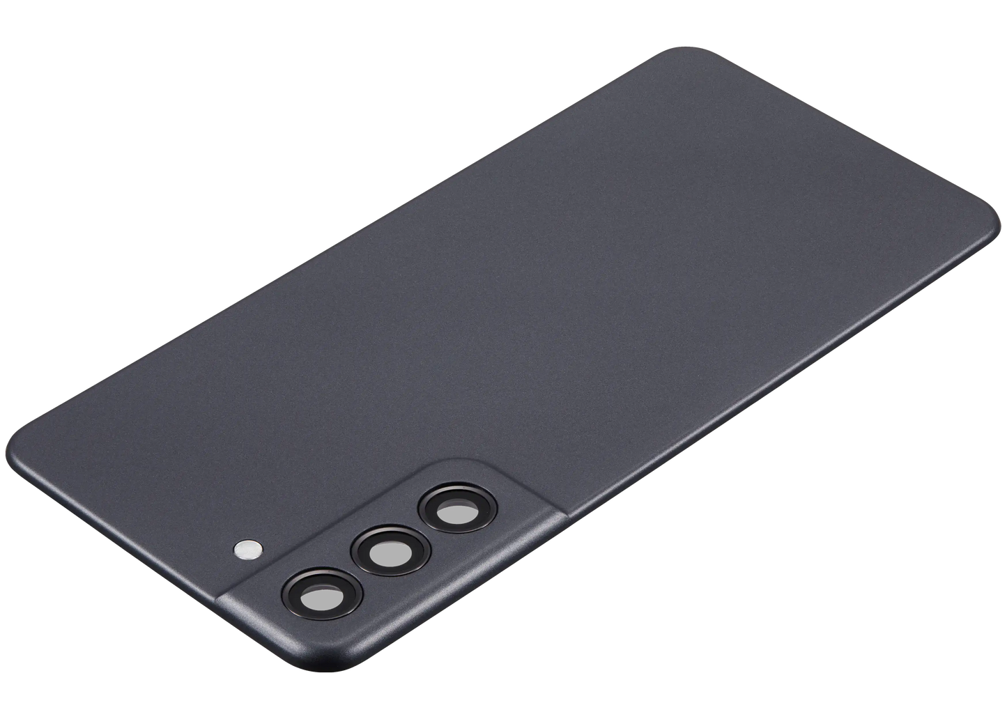Back Cover Glass With Camera Lens For Samsung Galaxy S21 FE 5G (No Logo) (Aftermarket Plus) (Graphite)