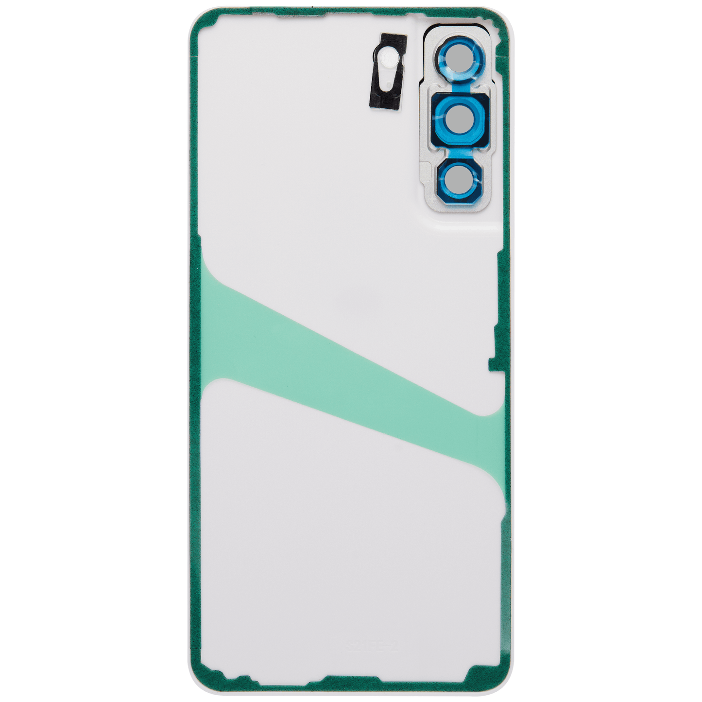 Back Cover Glass With Camera Lens For Samsung Galaxy S21 FE 5G (No Logo) (Aftermarket Plus) (White)