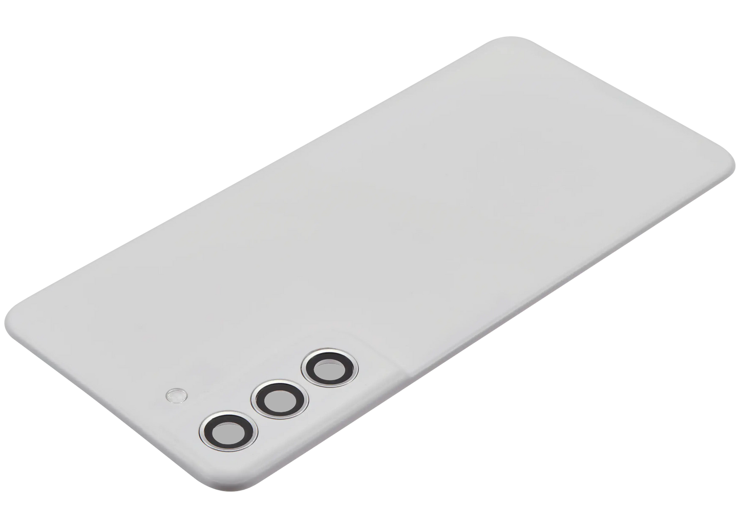 Back Cover Glass With Camera Lens For Samsung Galaxy S21 FE 5G (No Logo) (Aftermarket Plus) (White)