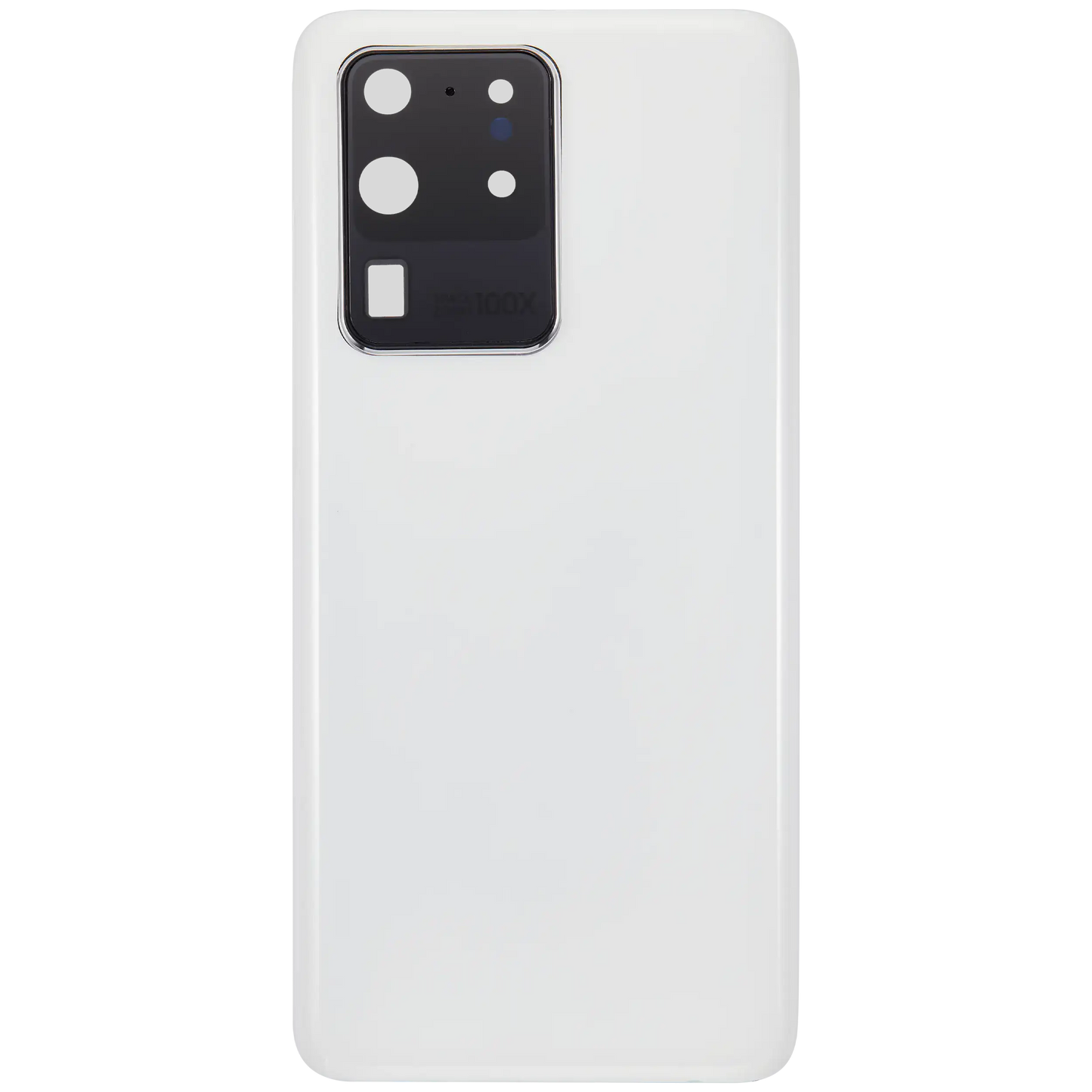 Back Cover Glass With Camera Lens For Samsung Galaxy S20 Ultra 5G (No Logo) (Aftermarket Plus) (Cloud White)