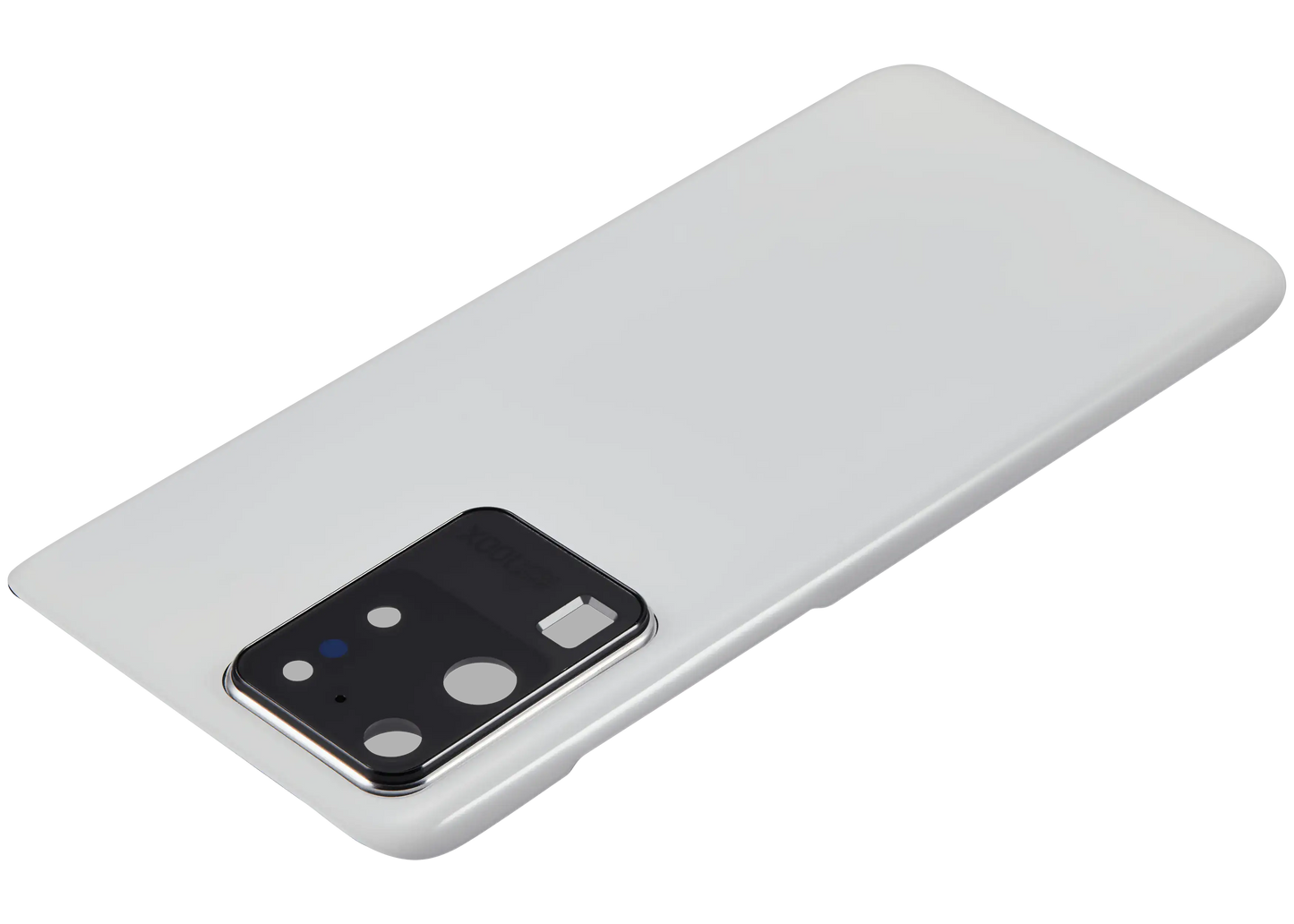 Back Cover Glass With Camera Lens For Samsung Galaxy S20 Ultra 5G (No Logo) (Aftermarket Plus) (Cloud White)