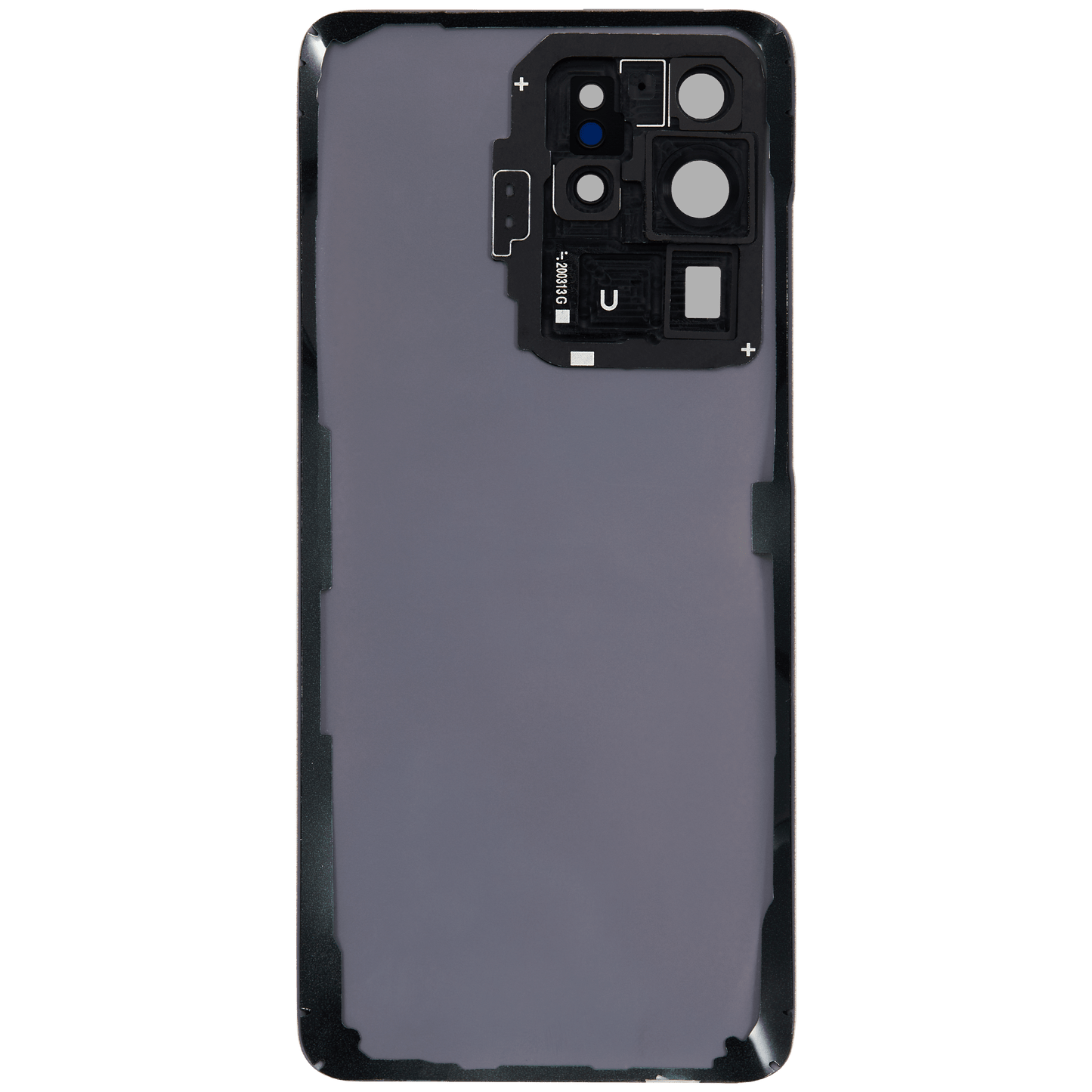 Back Cover Glass With Camera Lens For Samsung Galaxy S20 Ultra 5G (No Logo) (Aftermarket Plus) (Cloud White)