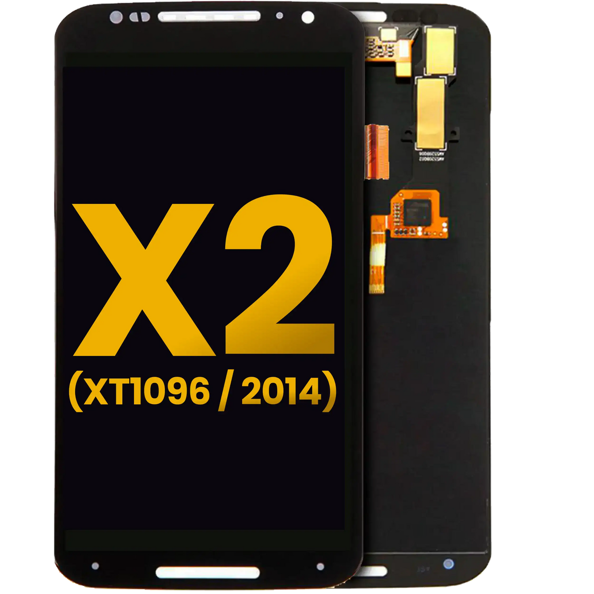 LCD Assembly Without Frame For Motorola Moto X2 (XT1096 / 2014) (Refurbished) (Black) - Motorola phone replacement part, primary product view, SKU 107082032901