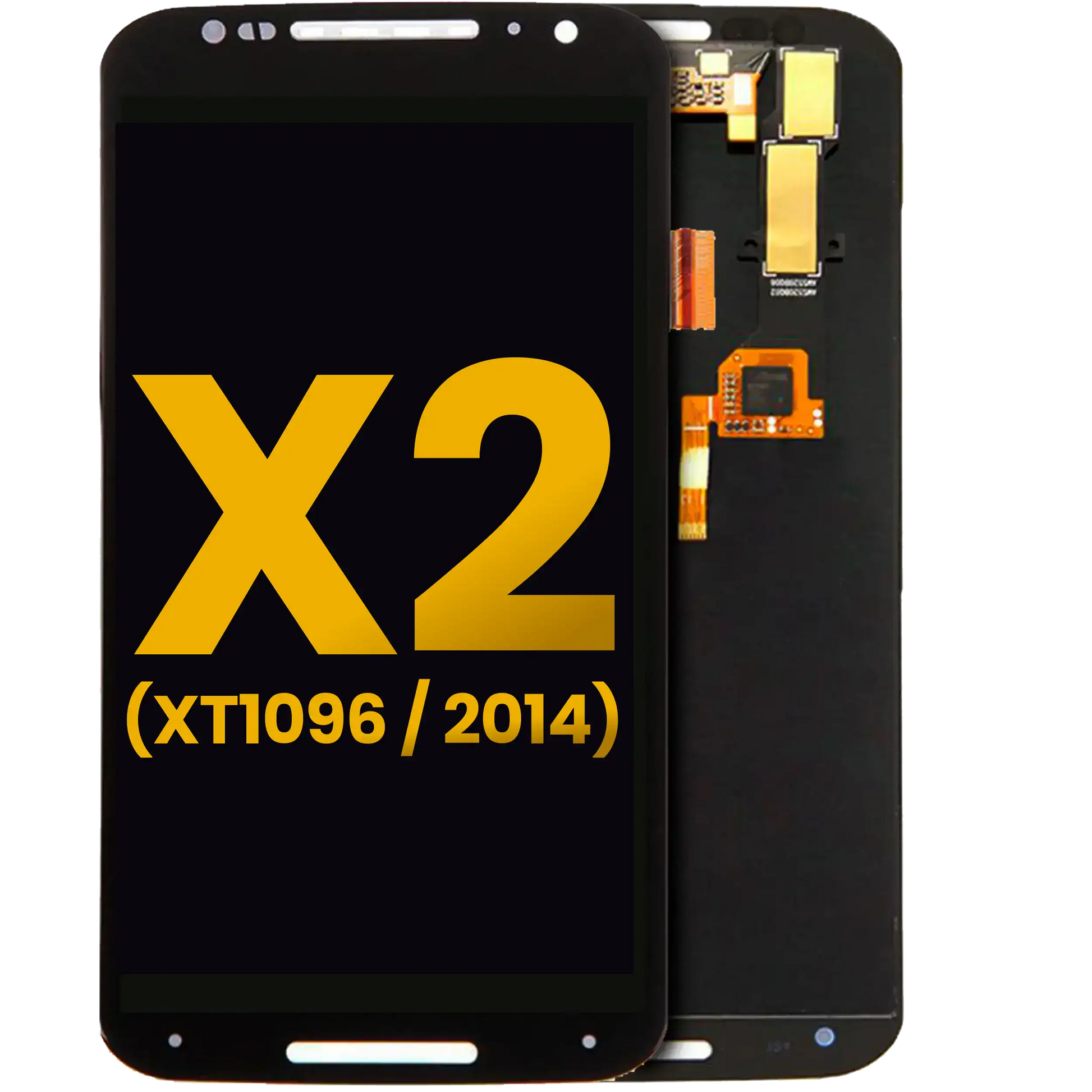 LCD Assembly Without Frame For Motorola Moto X2 (XT1096 / 2014) (Refurbished) (Black) - Motorola phone replacement part, primary product view, SKU 107082032901