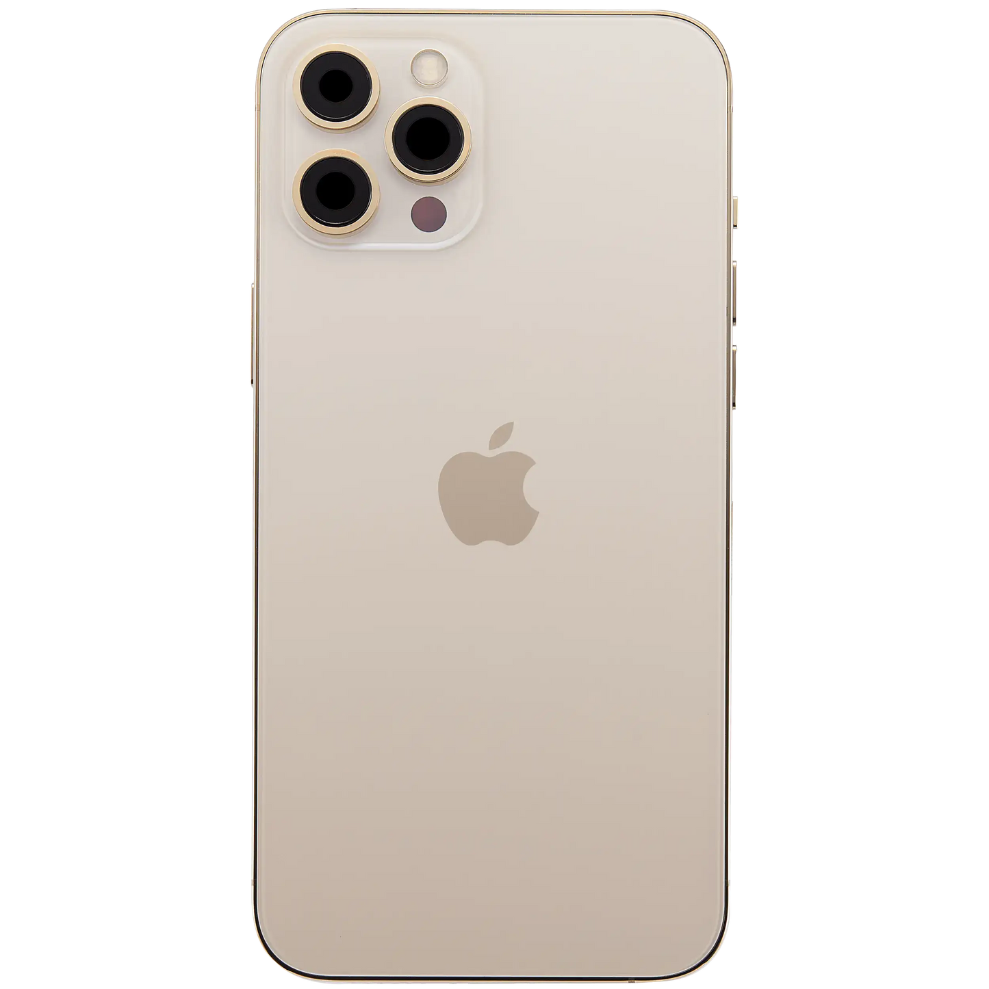Back Housing W/ Charging Port Flex & Small Parts For iPhone 12 Pro Max (US Version) (Used OEM Pull: Grade B) (Gold)
