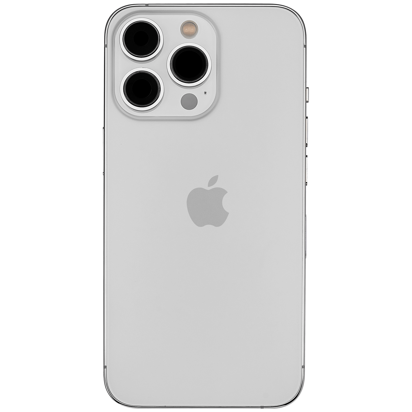 Back Housing W/ Charging Port Flex & Small Parts For iPhone 13 Pro (US Version) (Used OEM Pull: Grade C) (Silver)