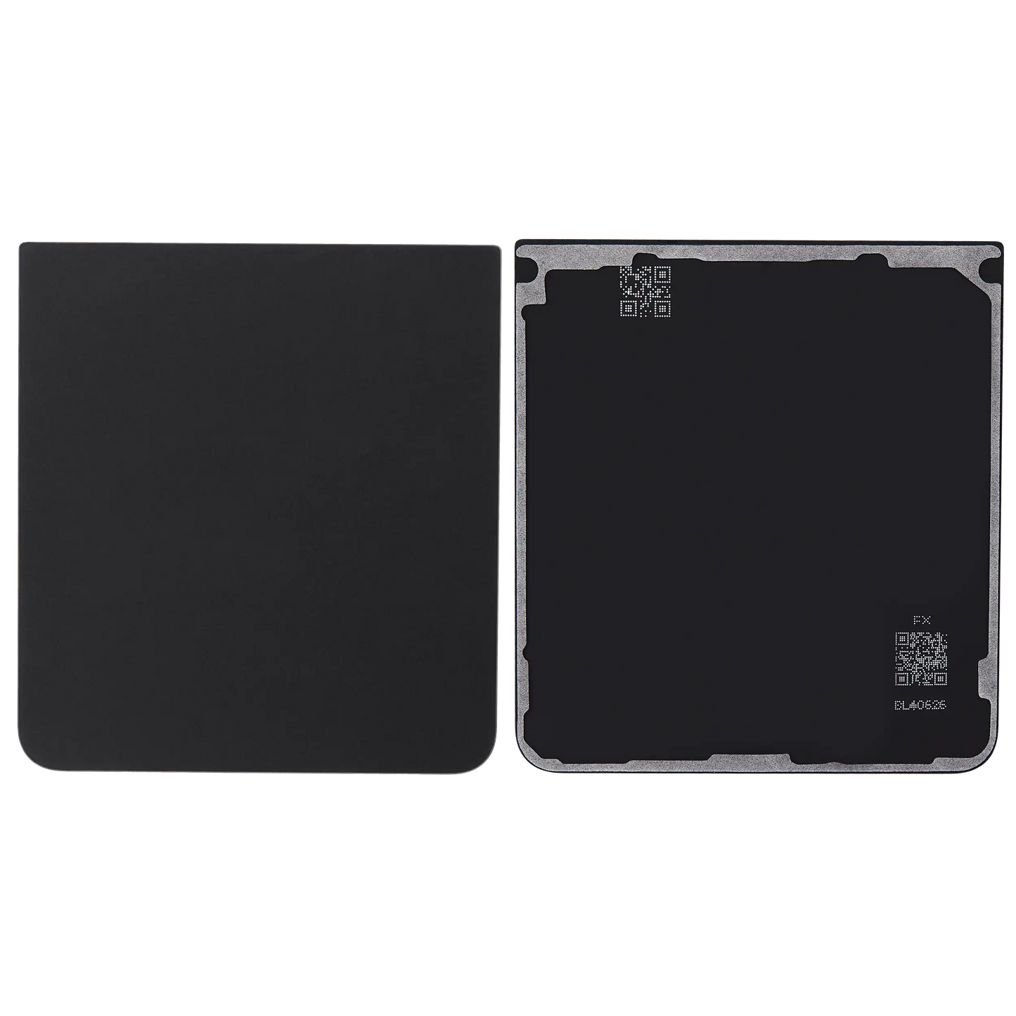 Bottom Back Cover Glass For Samsung Galaxy Z Flip 7 5G (F766) (No Logo) (Aftermarket Plus) (Jet Black) - Replacement iPhone Parts