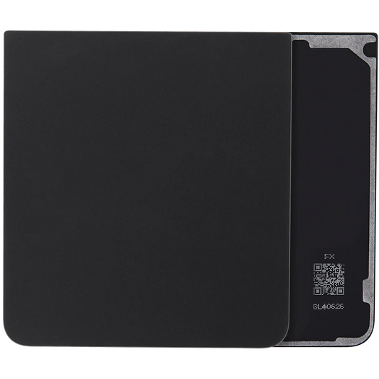 Bottom Back Cover Glass For Samsung Galaxy Z Flip 7 5G (F766) (No Logo) (Aftermarket Plus) (Jet Black) - Replacement iPhone Parts