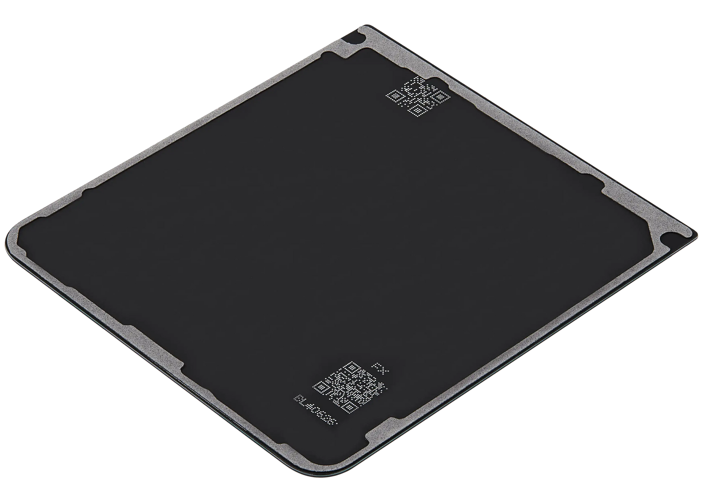 Bottom Back Cover Glass For Samsung Galaxy Z Flip 7 5G (F766) (No Logo) (Aftermarket Plus) (Jet Black) - Replacement iPhone Parts