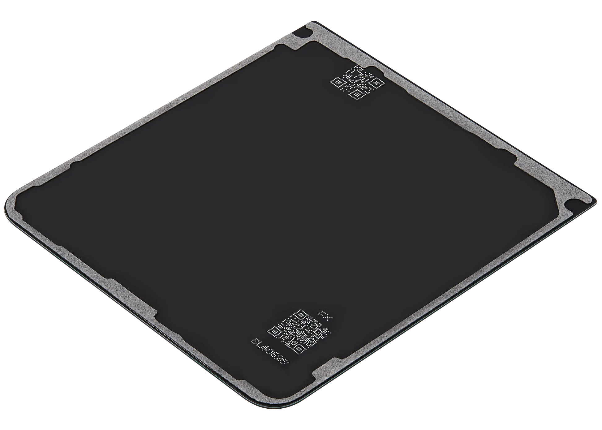 Bottom Back Cover Glass For Samsung Galaxy Z Flip 7 5G (F766) (No Logo) (Aftermarket Plus) (Jet Black) - Replacement iPhone Parts