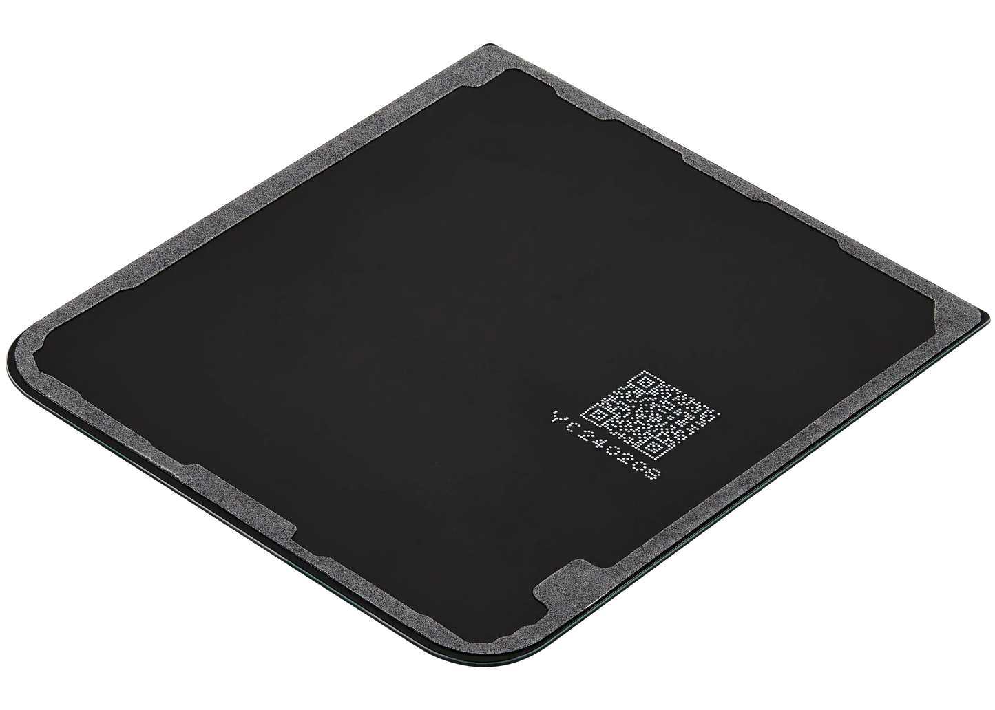 Bottom Back Cover Glass For Samsung Galaxy Z Flip 7 FE 5G (F761) (No Logo) (Aftermarket Plus) (Black)