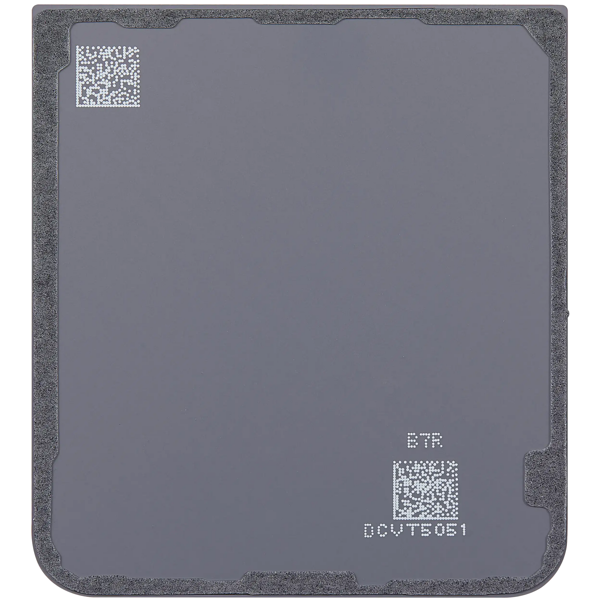 Bottom Back Cover Glass For Samsung Galaxy Z Flip 7 FE 5G (F761) (No Logo) (Aftermarket Plus) (White)